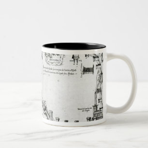 Map illustrating La Rochelle occupied Two-Tone Coffee Mug
