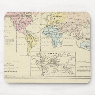 Map in colour of The World Mouse Pad