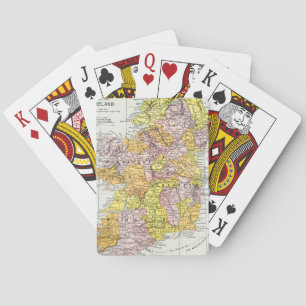 MAP: IRELAND, c1890 Playing Cards