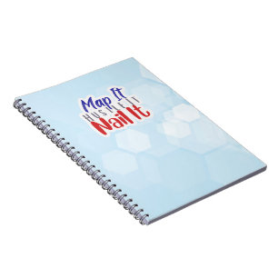 Map It Hustle It Nail It Notebook