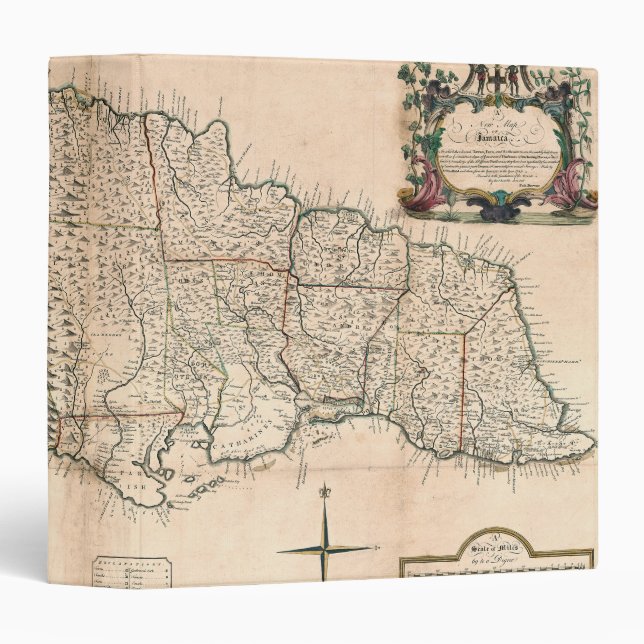 MAP: JAMAICA, 1755 2 BINDER (Front/Spine)