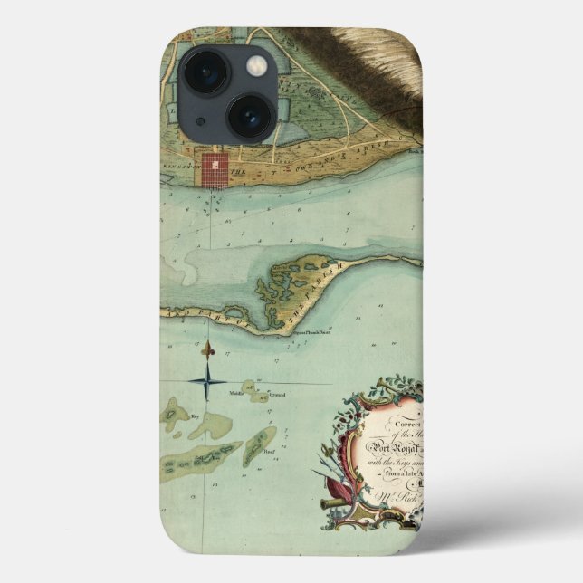 MAP: JAMAICA, 1756 Case-Mate iPhone CASE (Back)
