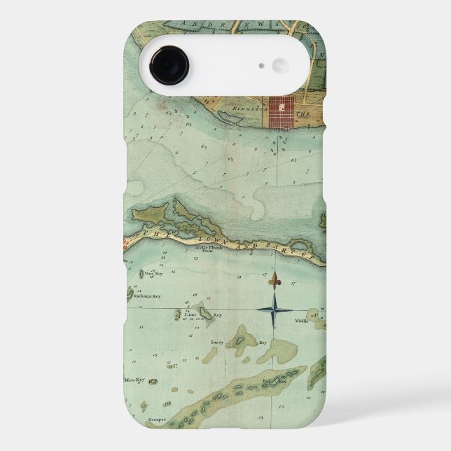 MAP: JAMAICA, 1756 Case-Mate iPhone CASE (Back)