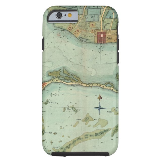 MAP: JAMAICA, 1756 Case-Mate iPhone CASE (Back)