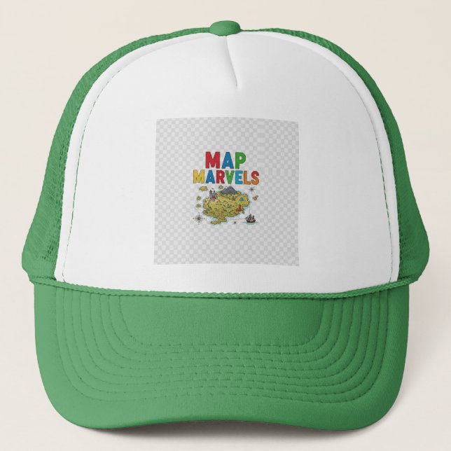 Map Marvels. Trucker Hat (Front)