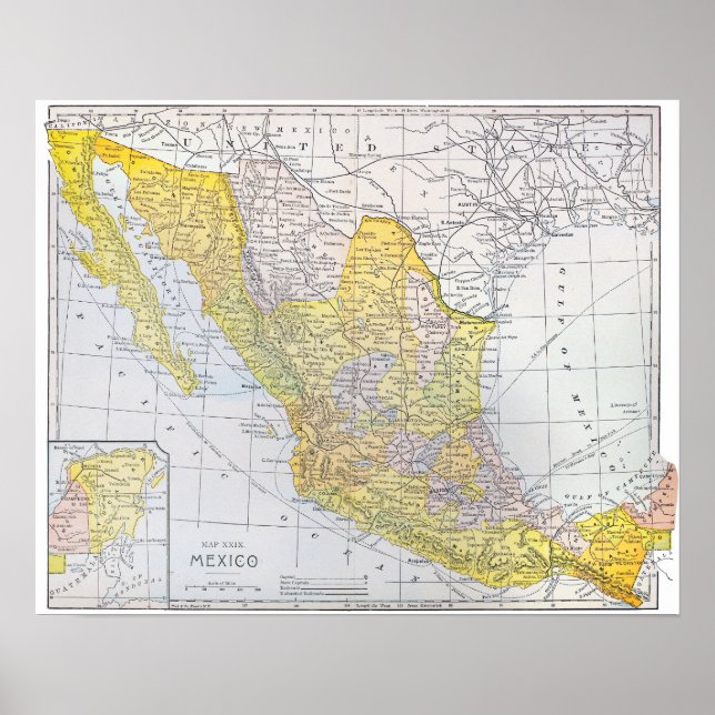 MAP: MEXICO POSTER (Front)