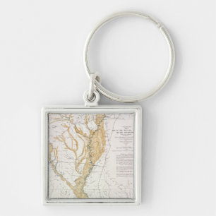 MAP: MISSISSIPPI RIVER, 1861 KEYCHAIN