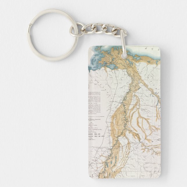 MAP: MISSISSIPPI RIVER, 1861 KEYCHAIN (Front)