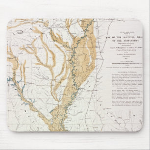 MAP: MISSISSIPPI RIVER, 1861 MOUSE PAD
