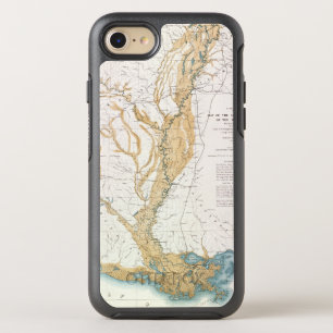 MAP: MISSISSIPPI RIVER, 1861 OtterBox SYMMETRY iPhone 8/7 CASE