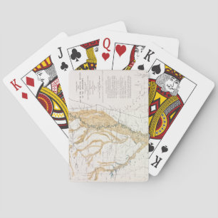 MAP: MISSISSIPPI RIVER, 1861 PLAYING CARDS
