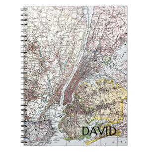 Map: New York Area, 1906 Notebook