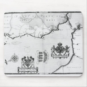 Map No.8 showing the route of the Armada fleet Mouse Pad