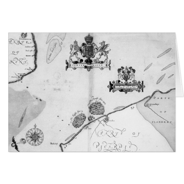 Map No.9 showing the route of the Armada fleet (Front Horizontal)