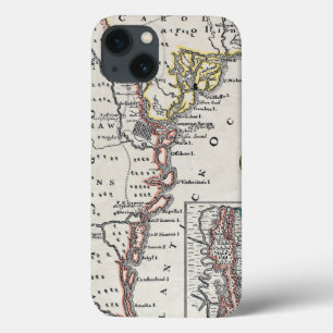 Map: North America, C1700 iPhone 13 Case