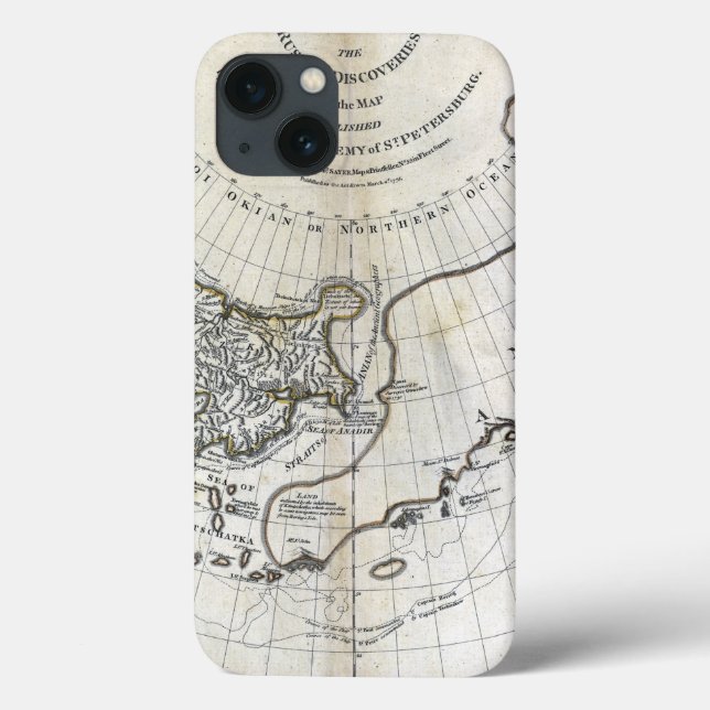 MAP: NORTH PACIFIC Case-Mate iPhone CASE (Back)