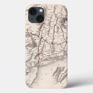 Map: Northeast USA iPhone 13 Case