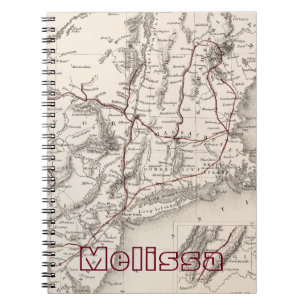 Map: Northeast USA Notebook
