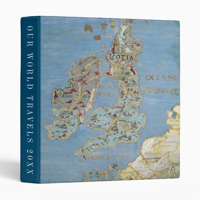Map of 16th Century Britain & Northern France Binder (Front/Spine)