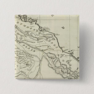 Map of Abyssinia 2 Inch Square Button