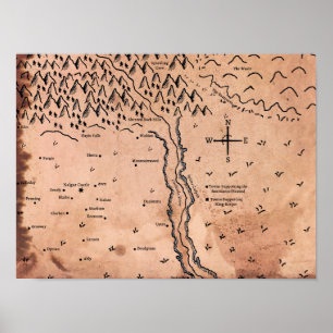 Map of Acktar Poster