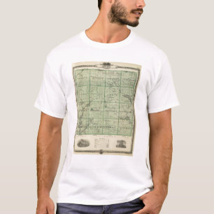 Map of Adair County, State of Iowa T-Shirt