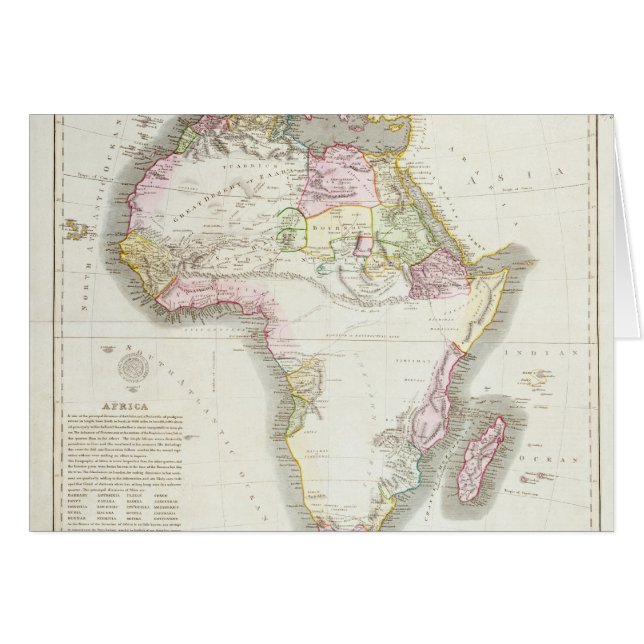 Map of Africa, 1821 (Front Horizontal)