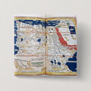 Map of Africa 2 Inch Square Button