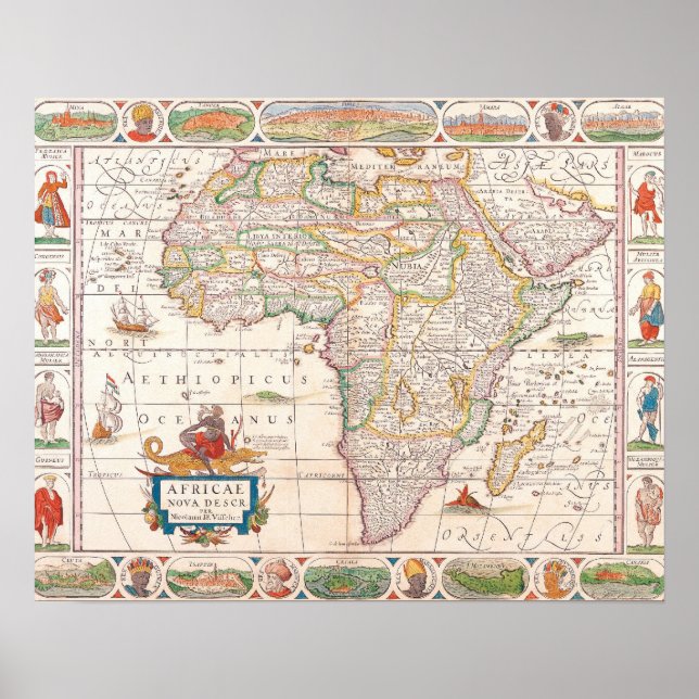 Map of Africa 2 Poster (Front)