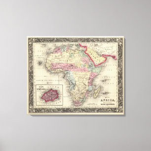 Map Of Africa Canvas Print