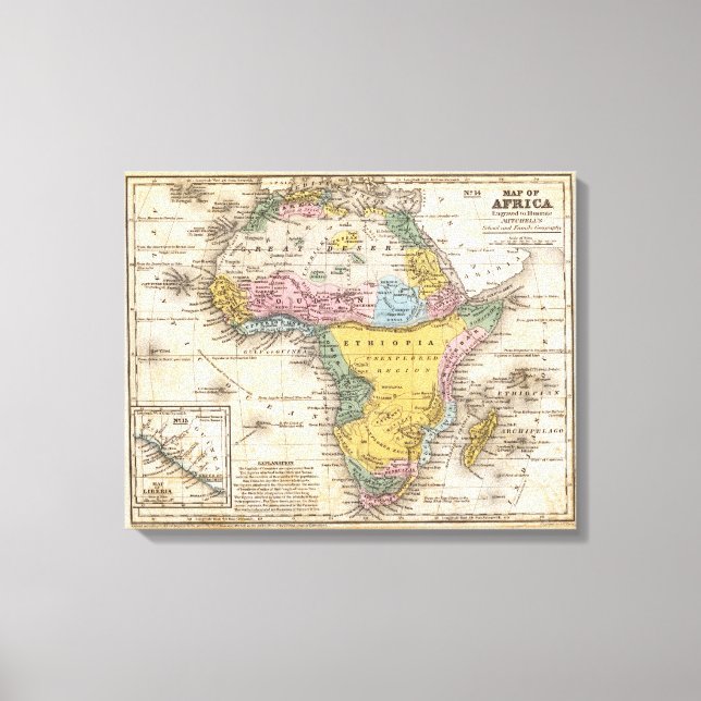 Map of Africa Canvas Print (Front)