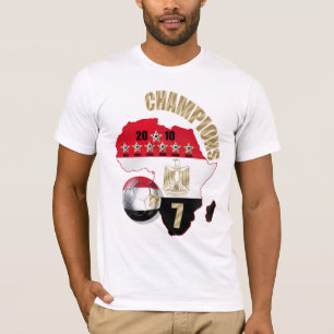 Map of Africa Egypt soccer football 2014 Cup T-Shirt