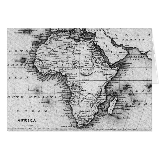 Map of Africa | Engraved by Thomas Stirling (Front Horizontal)