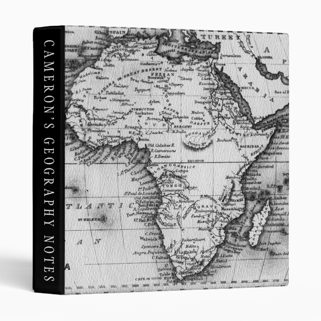 Map of Africa | Engraved by Thomas Stirling Binder (Front/Spine)