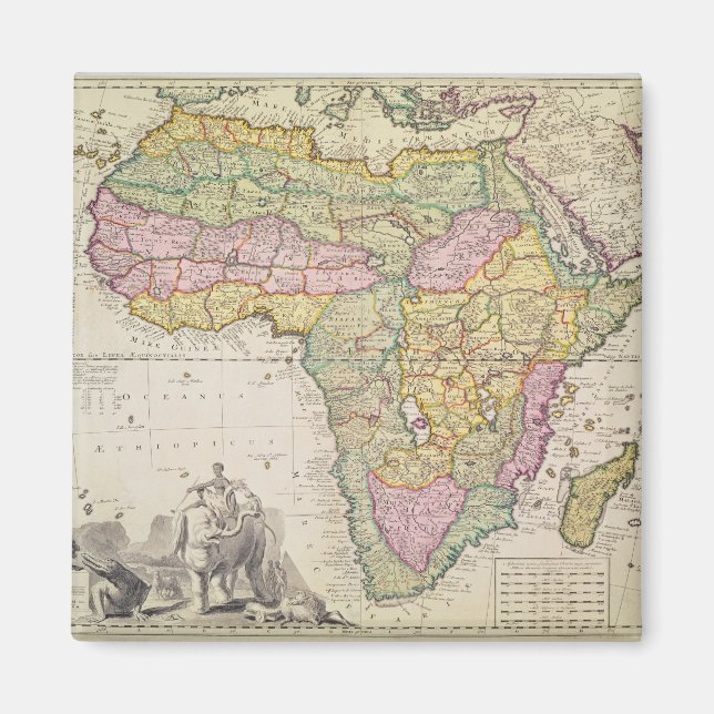 Map of Africa Magnet (Front)