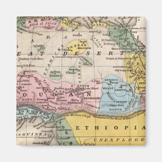 Map of Africa Magnet (Front)