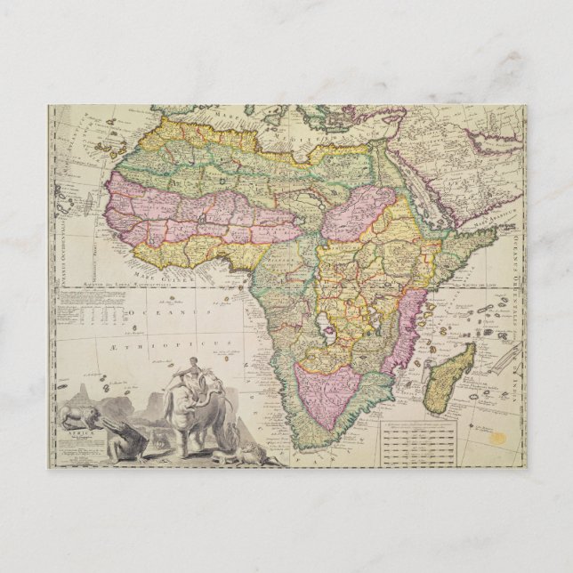 Map of Africa Postcard (Front)