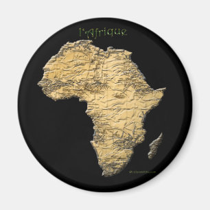 Map of AFRICA Series Magnet