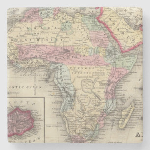 Map Of Africa Stone Coaster