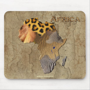 Map of Africa, The Dark Continent Mouse Pad
