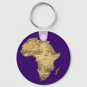 Map of AFRICA Travel Collection Keychain