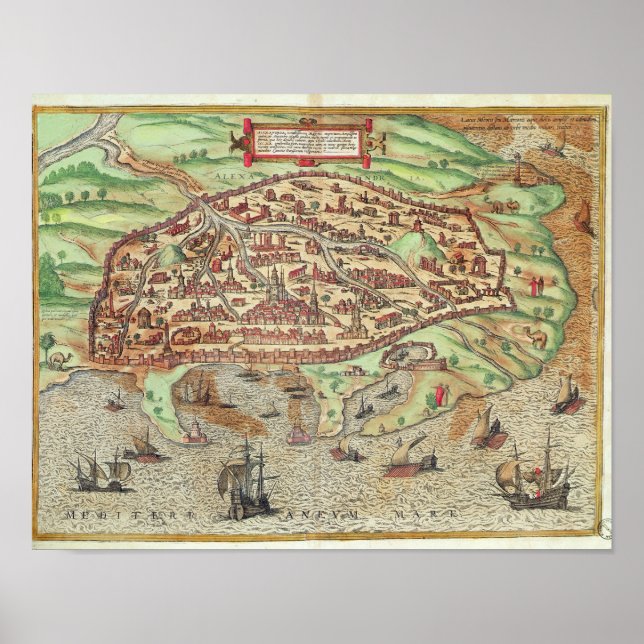 Map of Alexandria Poster (Front)