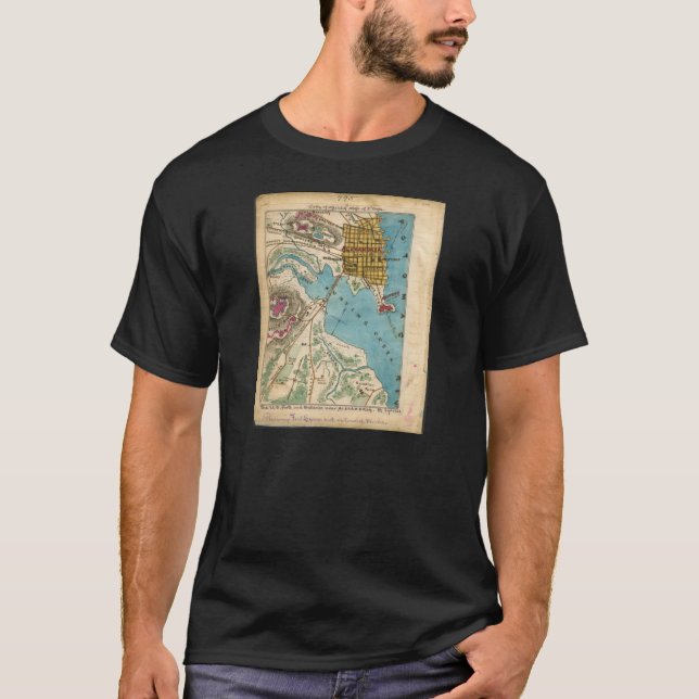 Map of Alexandria VA and Neighbour Cities T-Shirt (Front)