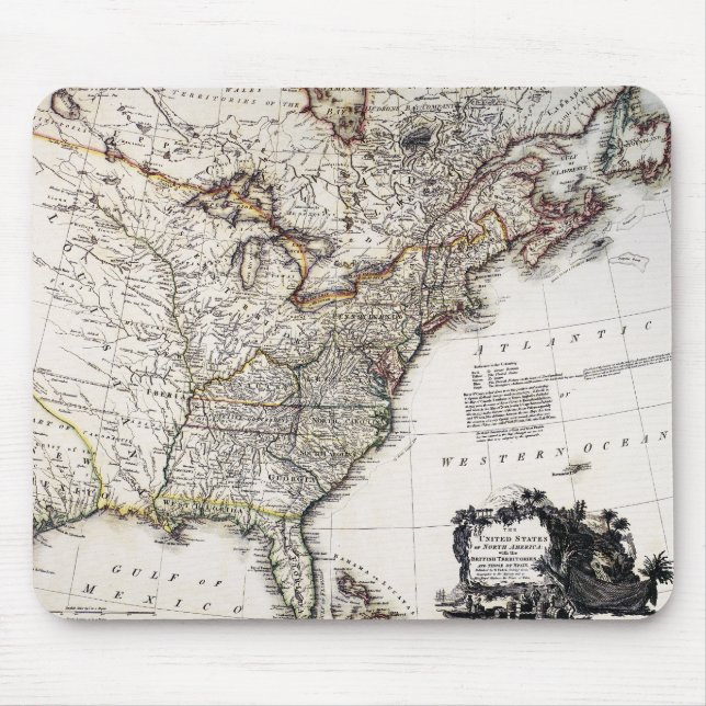 MAP OF AMERICA, 1809 MOUSE PAD (Front)
