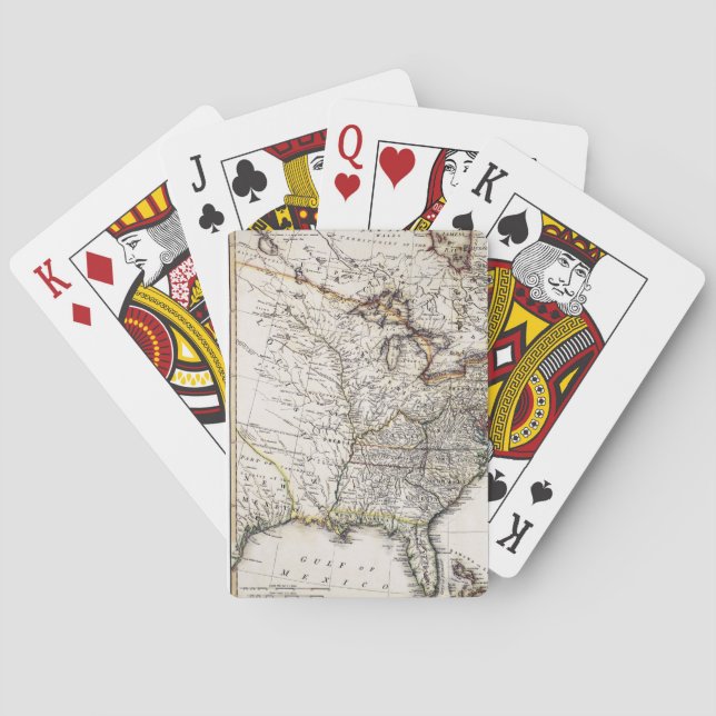 MAP OF AMERICA, 1809 PLAYING CARDS (Back)
