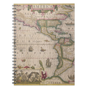 Map of America, from the Mercator 'Atlas', pub. by Notebook