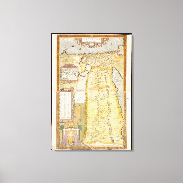 Map of Ancient Egypt, 1584 Canvas Print (Front)