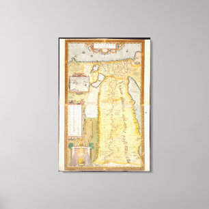 Map of Ancient Egypt, 1584 Canvas Print