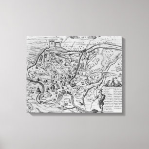 Map of Ancient Rome Canvas Print