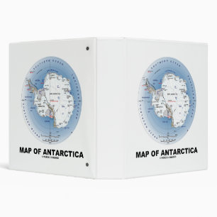 Map Of Antarctica Geography Binder